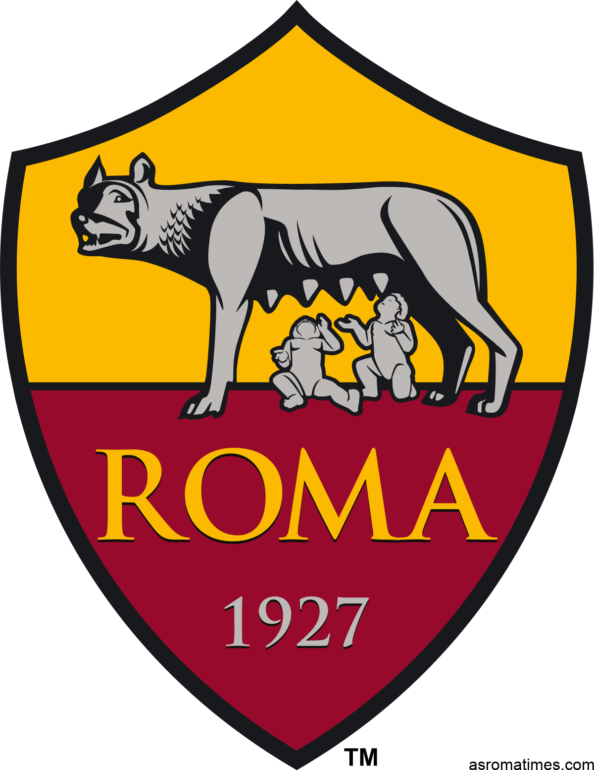 The history of As Roma logo